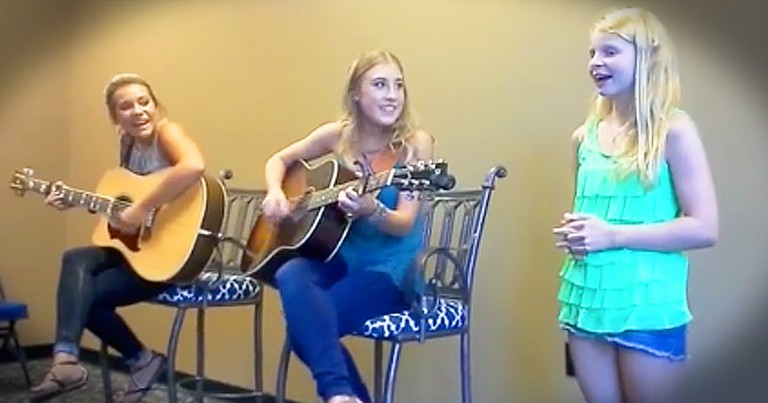 Young Girl With Big Voice Gets To Live Dream By Singing With Country Music Duo