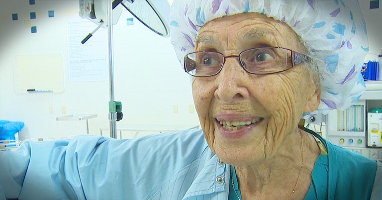 91-Year-Old Nurse Is Runs Circles Around Everybody And Inspires