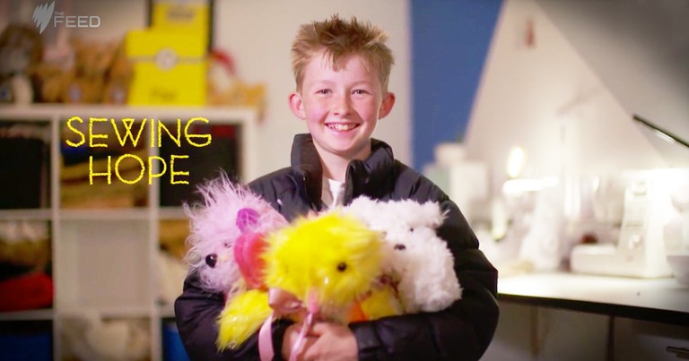 This Little Boy Made A Teddy Bear For His Dad With Cancer And How It's Healing Is Inspiring