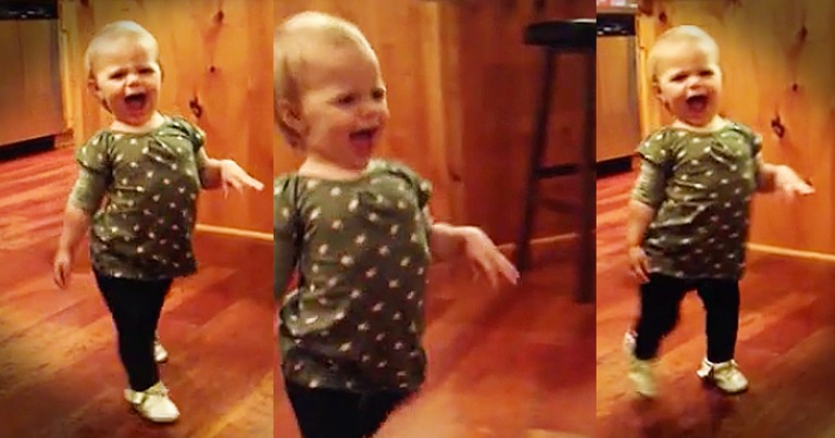 Funny Toddler Loves To 'Waddle' Like Pregnant Mom