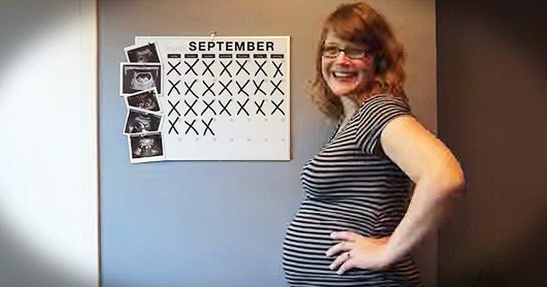 Woman Takes Picture Every Day Of Growing Pregnant Belly