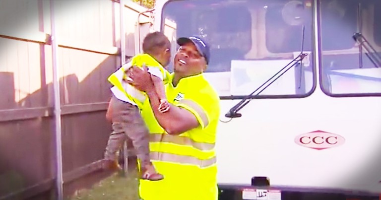 You Gotta See This Toddler And His BFF The Garbage Man