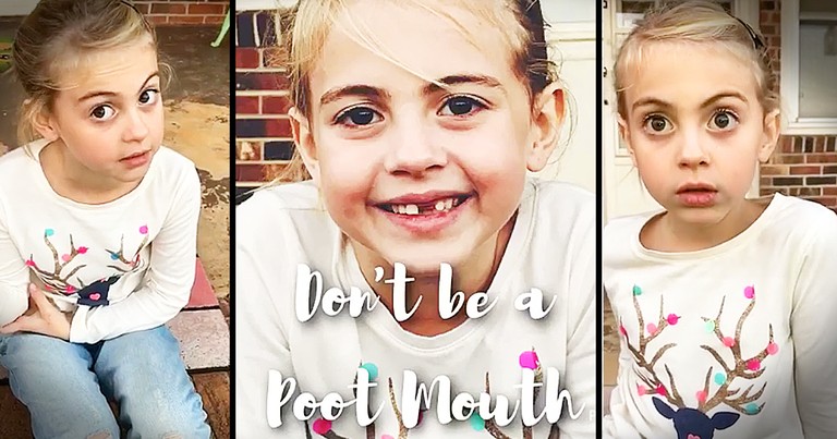 7-Year-Old Spreads Inspirational Message On Not Being A 'Poot Mouth'