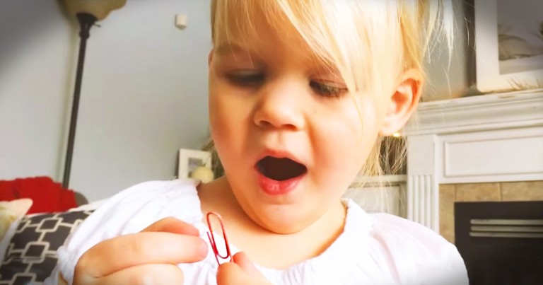 Toddler Teaches A Huge Lesson About Gratitude With The Help Of A Paperclip