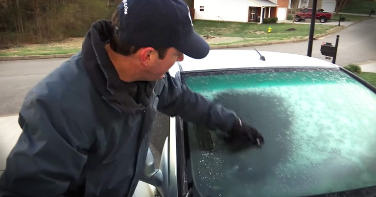 Weatherman Finds A Clever Solution To Defrost Your Car Window