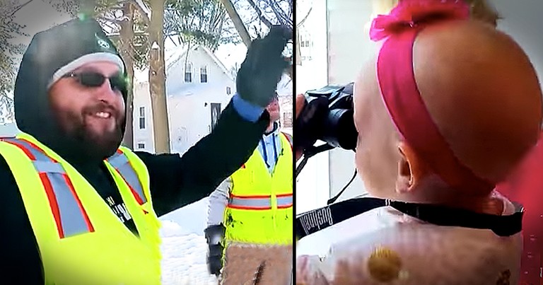 3-Year-Old With Cancer Strikes Up Heartwarming Friendship With Garbage Men