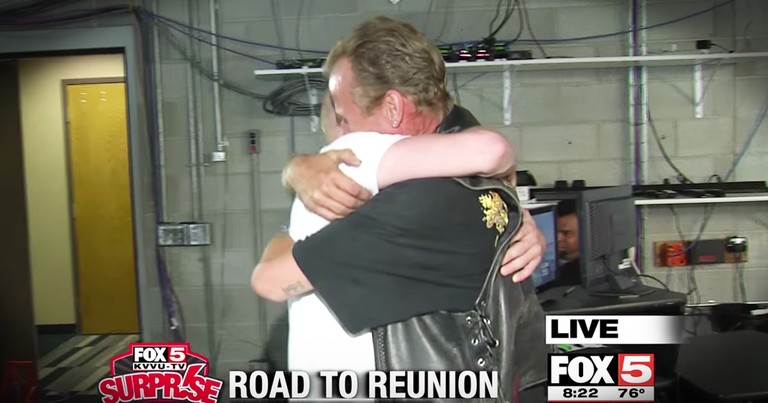 Surprise Squad Helps A Struggling Dad Reunite With His Son After 28 Years
