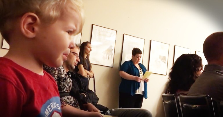 2-year-old Little Brother Gets Adorably Emotional Watching His Sister Perform