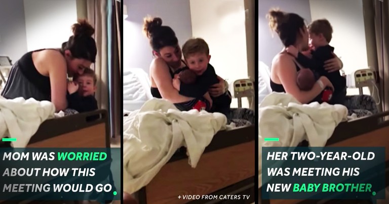 2-Year-Old Has The Sweetest Reaction To Meeting His New Baby Brother