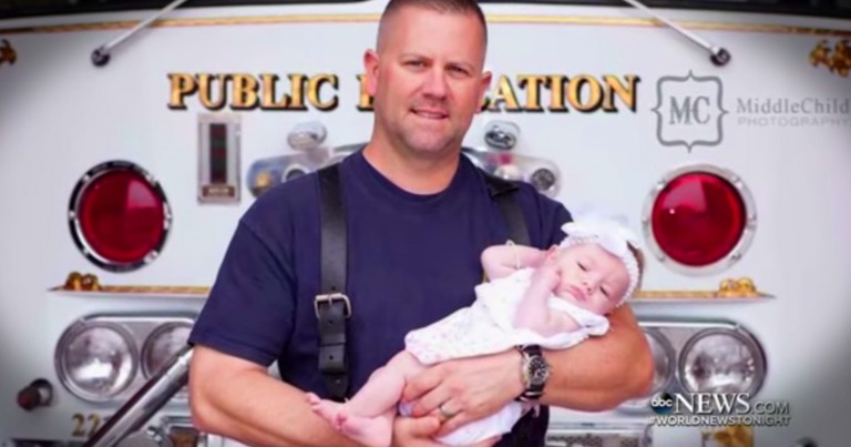 Firefighter Adopted The Baby Girl He Delivered After A 911 Call 