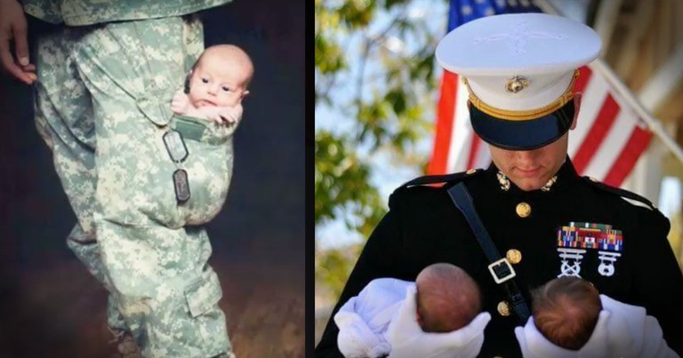 Photos Of Military Dads And Their Babies Reveal Extraordinary Relationships