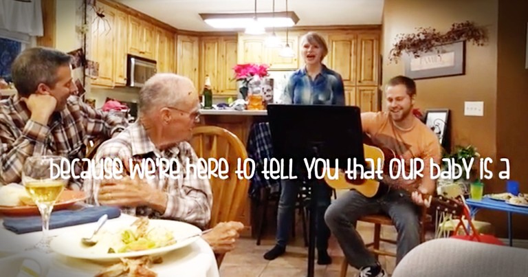 Couple Sings An Adorably Hilarious Gender Reveal Song