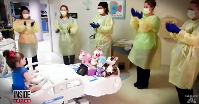 Nurses Do Adorable Hokey Pokey To Cheer Up Sick 3-Year-Old