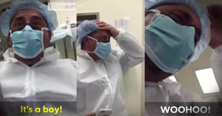 Dad Of 5 Girls Finds Out Baby #6 Is A Boy With The Sweetest Reaction