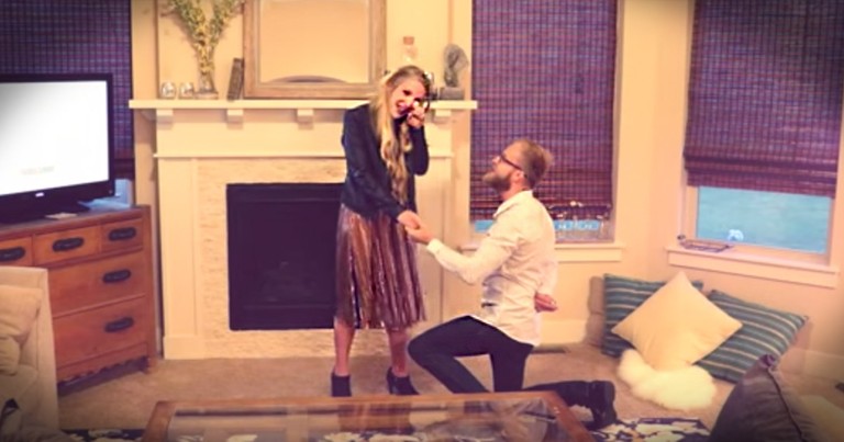 Husband Finally Proposes To Wife Of 10 Years And It's Precious