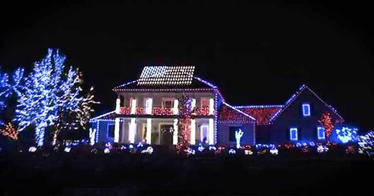 Patriotic Light Display Honors Our Fallen Soldiers