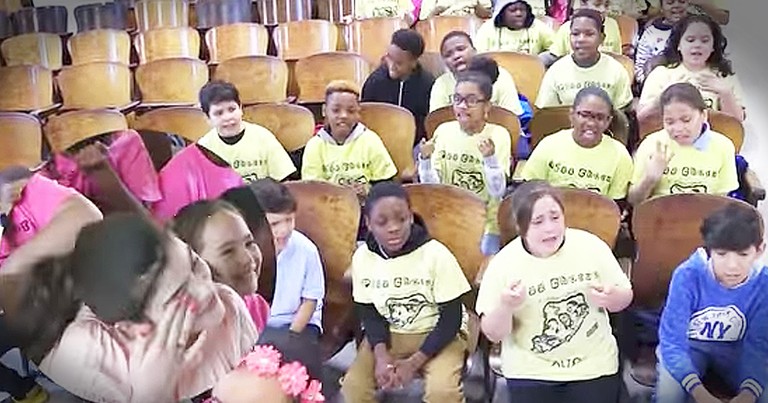 Children's Chorus Sings A 'Fight Song' For Sick Fellow Student