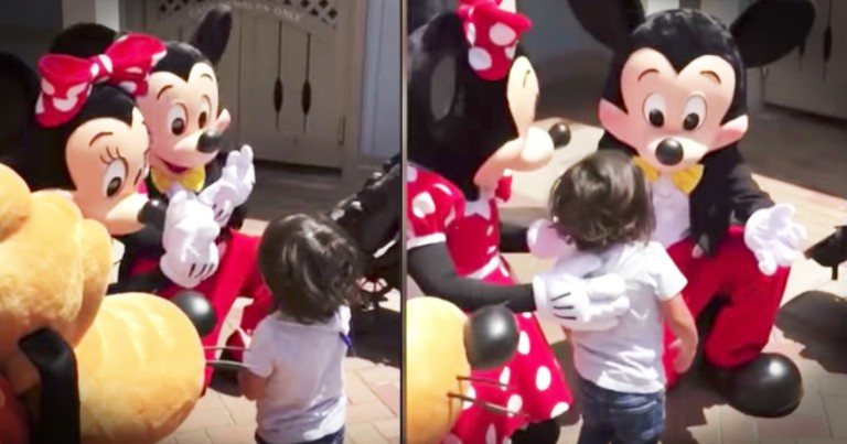 Toddler Is So Joyful When Minnie Mouse Signs 'I Love You'