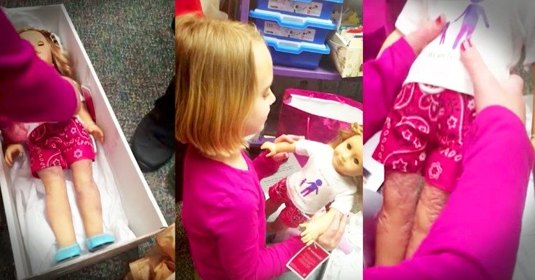 Girl Given Doll To Help Her Love Herself