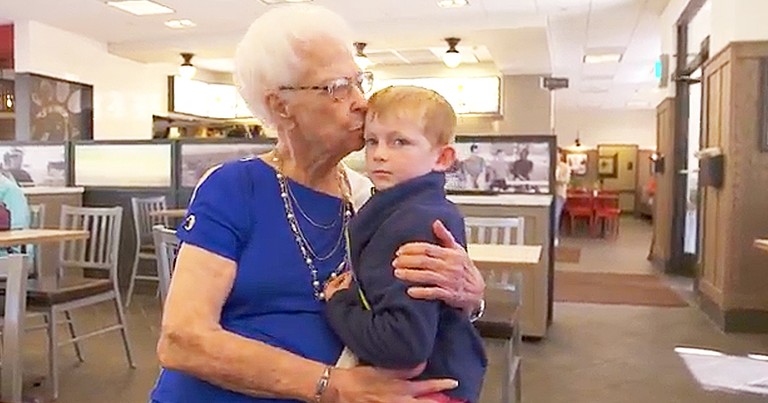 Little Boy Forms Friendship With Grandma At Bingo Night
