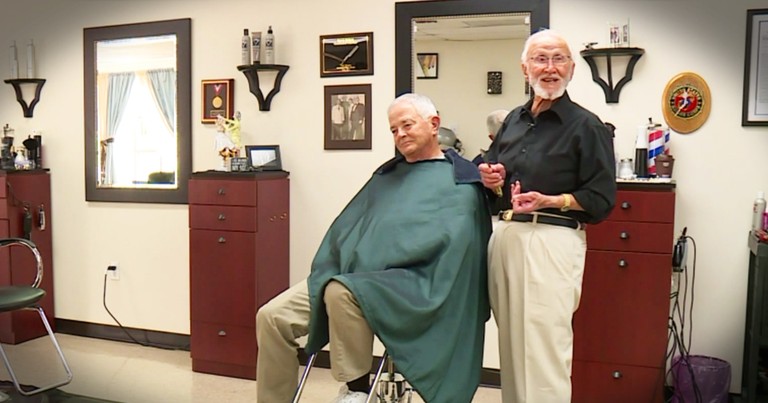 92-Year-Old Marine Barber Still Praising God And Cutting Hair