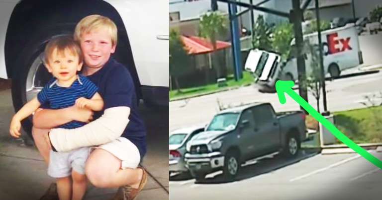 Boy Saves Baby Brother In Car Accident