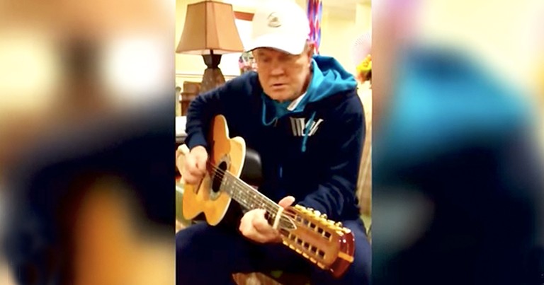 Glen Campbell Plays His Guitar During Final Days