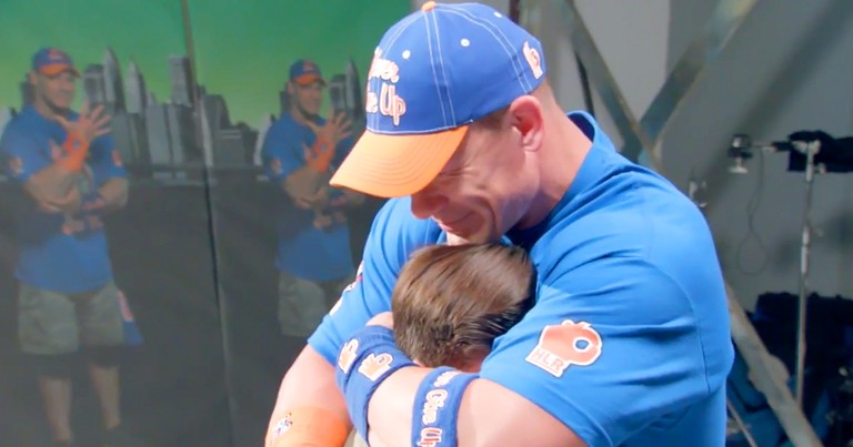 Wrestler John Cena Brought To Tears By Fans' Surprise