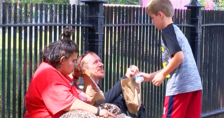 Kind 10-Year-Old Gives Lunches To The Homeless Every Week