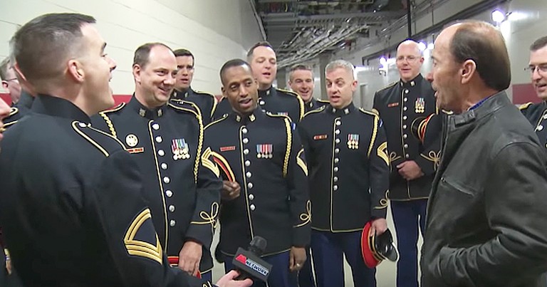 Lee Greenwood's Impromptu Performance Of 'God Bless The USA' With Army Chorus