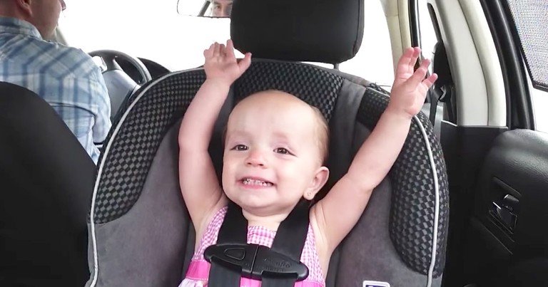 Sweet Baby Girl Sings Her Heart Out to Elvis in the Car - Adorable