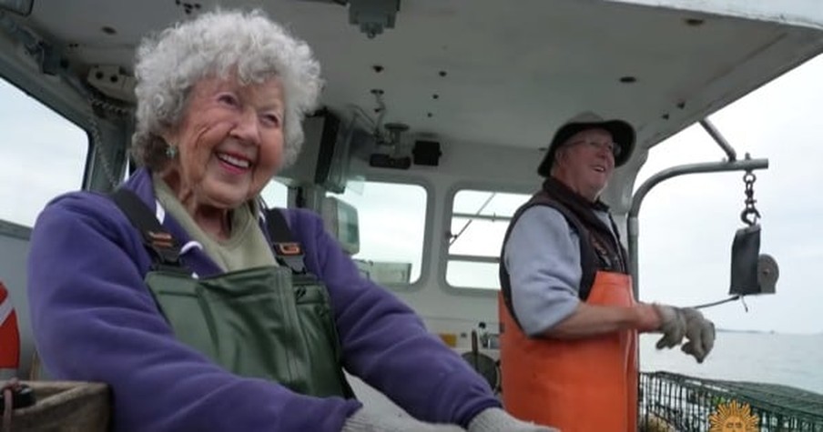 At 101, She's Probably The Oldest Lobster Fisher And Has No Intentions Of Stopping