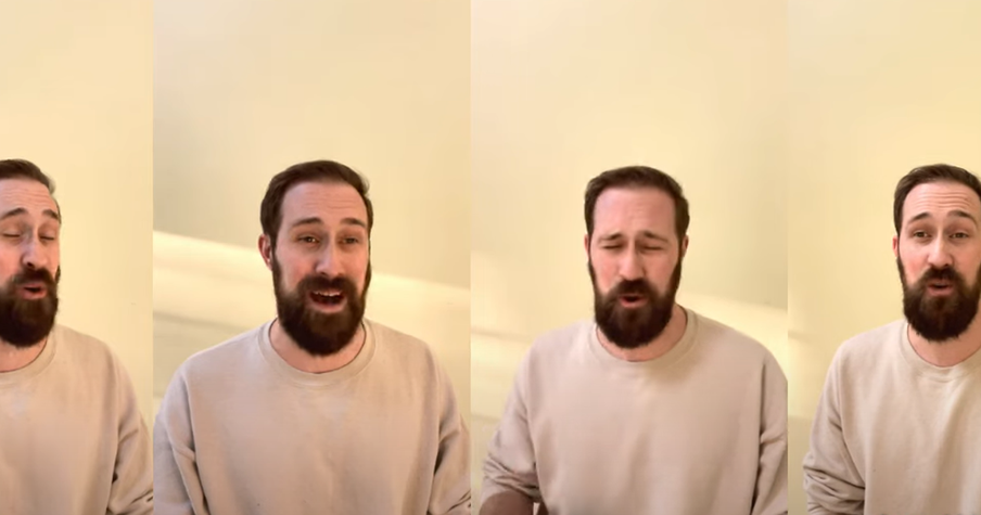 Man Wows With a Capella Cover of 'When We All Get to Heaven'