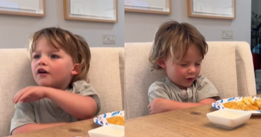 Child's Precious Mealtime Prayer Melts Hearts