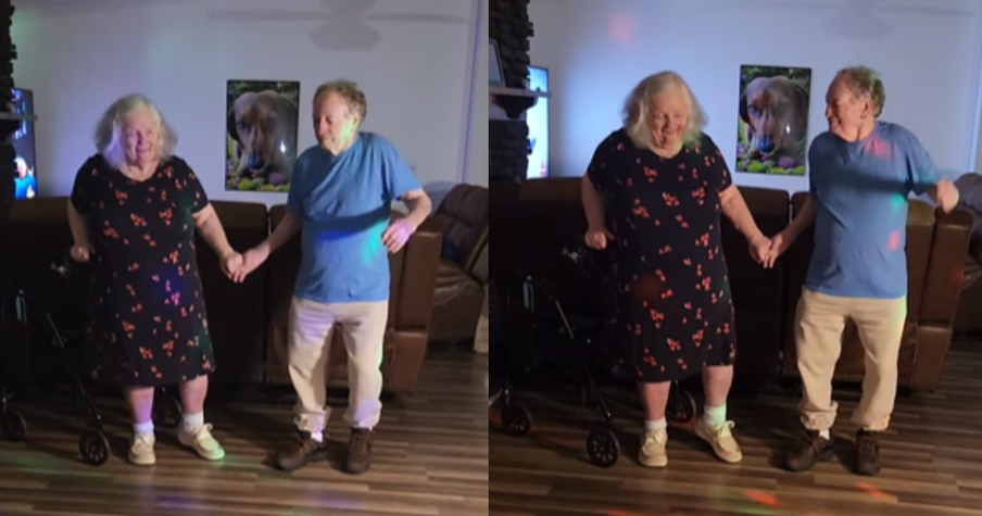 Charming Elderly Couple Share Sweet Dance to 'Have You Ever Seen The Rain?"