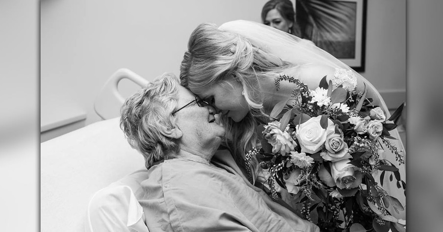 Bride Has A Special Surprise When Granny Got Sick On Her Wedding Day