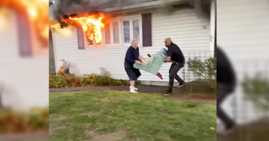 Good Samaritans Save Elderly Neighbor By Carrying Her Out Of Burning Home