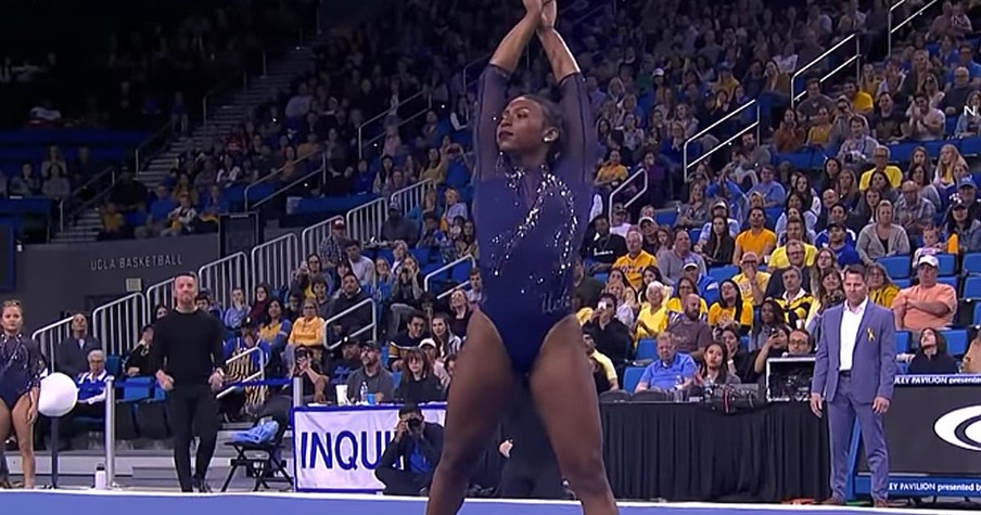 Nia Dennis Gymnastics Routine Gets Rave Reviews From Crowd And Judges