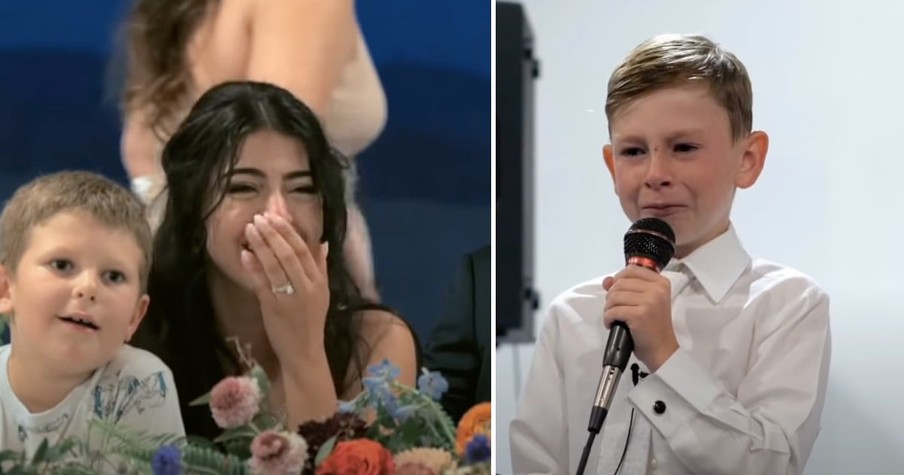 Heartfelt Wedding Speech From Brother Of Bride Leaves All In Tears And He's Only 9 Years Old