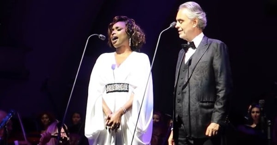 Andrea Bocelli is Joined by Jennifer Hudson for an 'Amazing Grace' Duet That's Exquisite