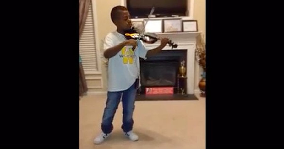 Violinist Tyler Butler-Figueroa From America's Got Talent Plays 'Blessed Assurance'