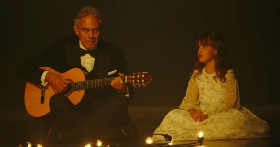 Andrea Bocelli And Daughter Singing 'Hallelujah' By Candlelight Is Breathtakingly Beautiful