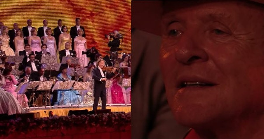 Anthony Hopkins Wrote A Waltz Years Ago And Now He Tears Up As A Famous Orchestra Plays It