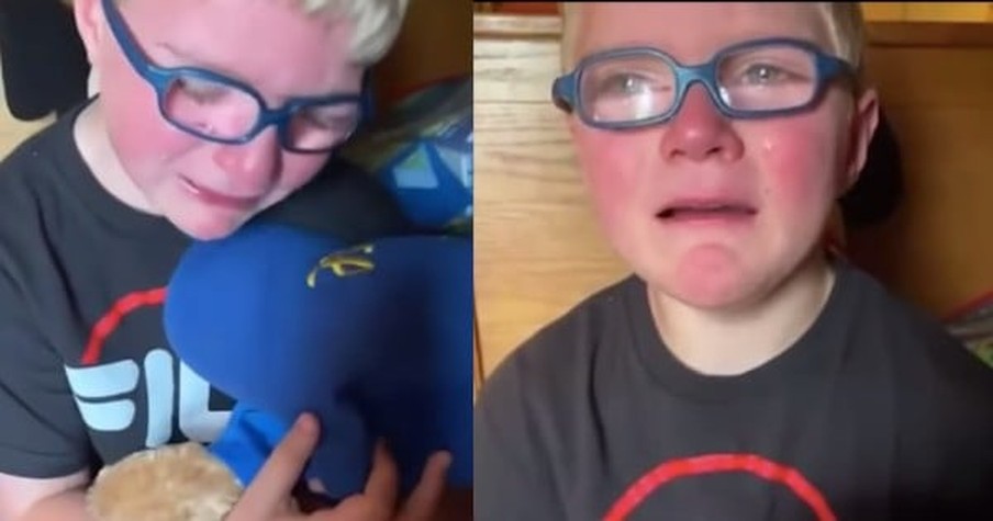 Boy Hears Late Grandpa's Voice Coming From His New Teddy Bear And Absolutely Loses It