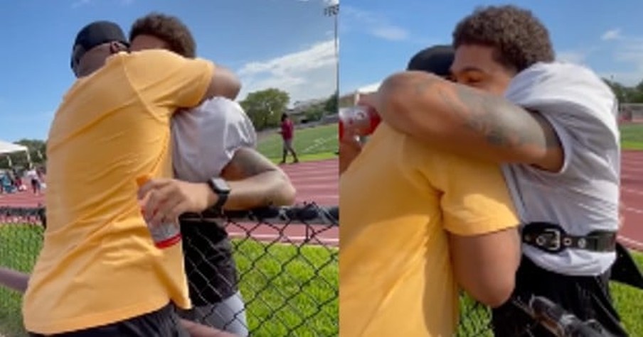 Son Tells Dad He's Earned a Scholarship for College and His Father's Reaction Is Priceless