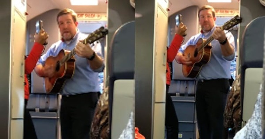 Flight Attendant Belts Out The Lyrics To 'Take Me Home, Country Roads' When Flight Is Delayed