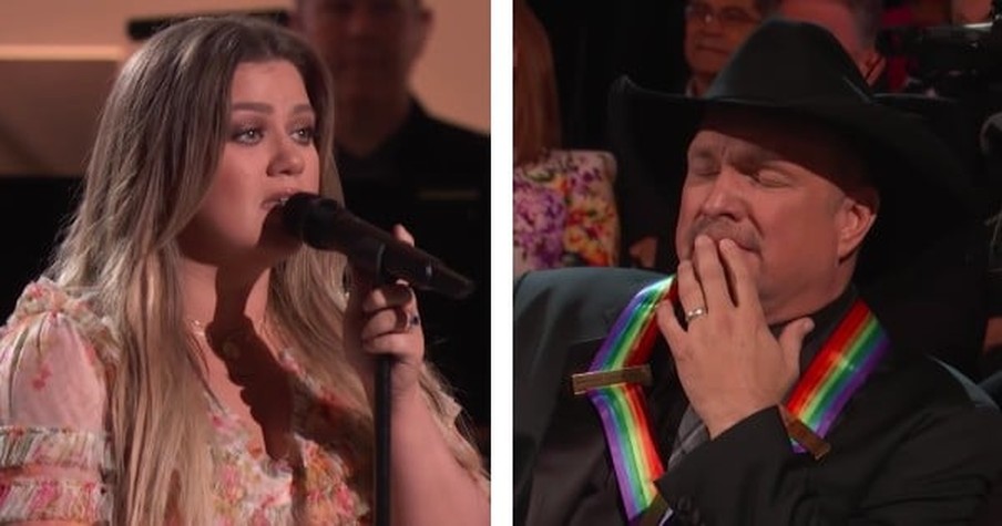 Kelly Clarkson Sings Garth Brooks Song 'The Dance' And It Leaves Garth In Tears