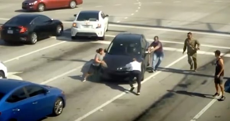 Grandma Passed Out At The Wheel So Good Samaritans Jumped Into Action