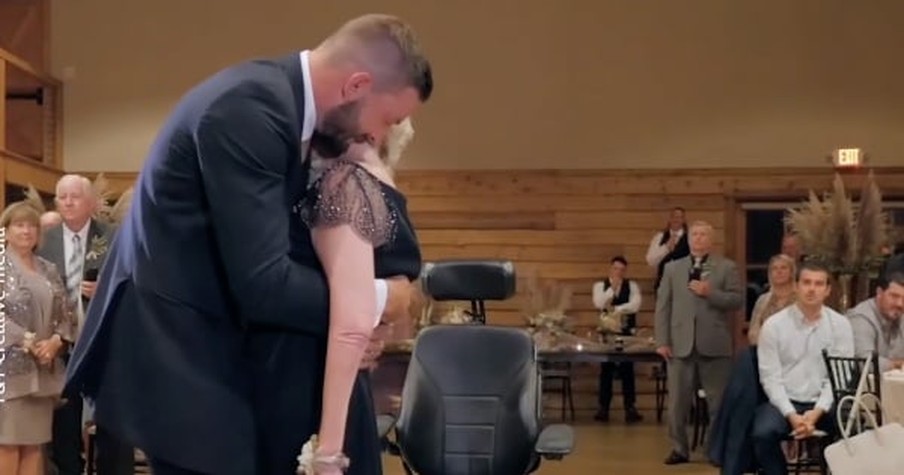 Groom Dances With Mom Dying From ALS And It's Such A Touching Moment