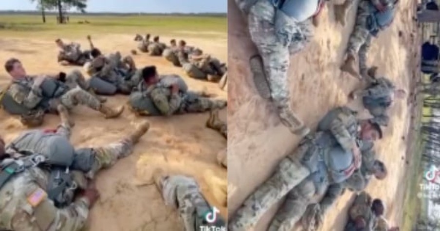 Soldiers Sing 'My Girl' During A Drill And Their Impromptu A Cappella Version Goes Viral